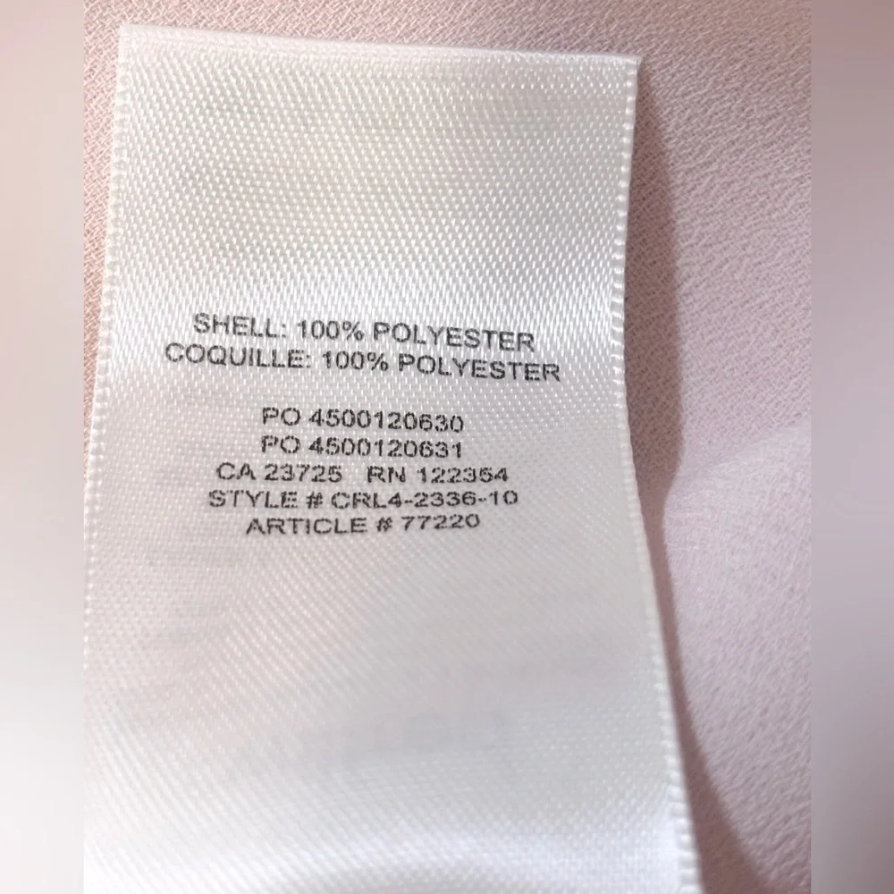 Aritzia Wilfred Sevres Sleeveless Blouse Tank Top Pink Rose Zip Back Size Large - Picture 12 of 12